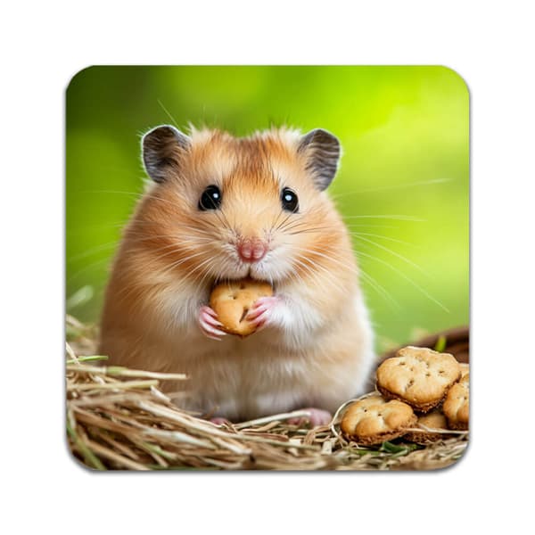 2 ST Djur Hamster Underlägg