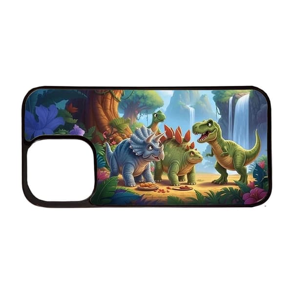 Barn Tecknade Dinosaurier iPhone 14 Pro Mobiltelefon Skal