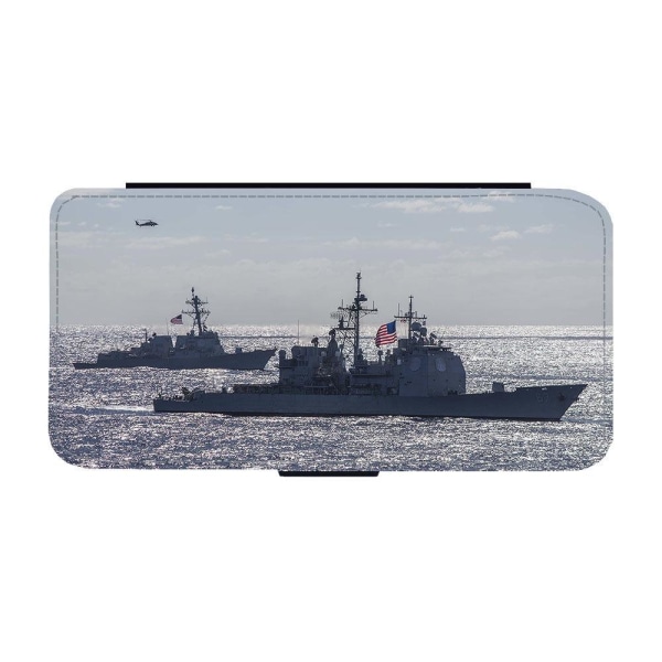 Örlogsfartyg Kryssare iPhone 12 Pro Max Plånboksfodral multifärg