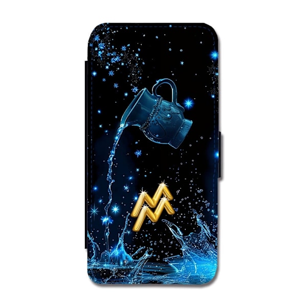 Stjärntecken Vattumannen Samsung Galaxy A22 5G Flip Mobilfodral