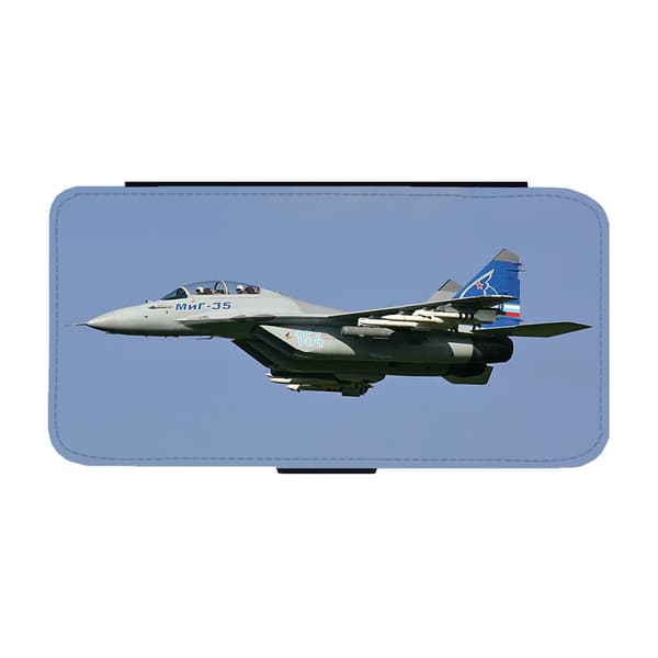 MIG-35 Multiroll Jetjaktplan Google Pixel 6a Flip Mobilfodral