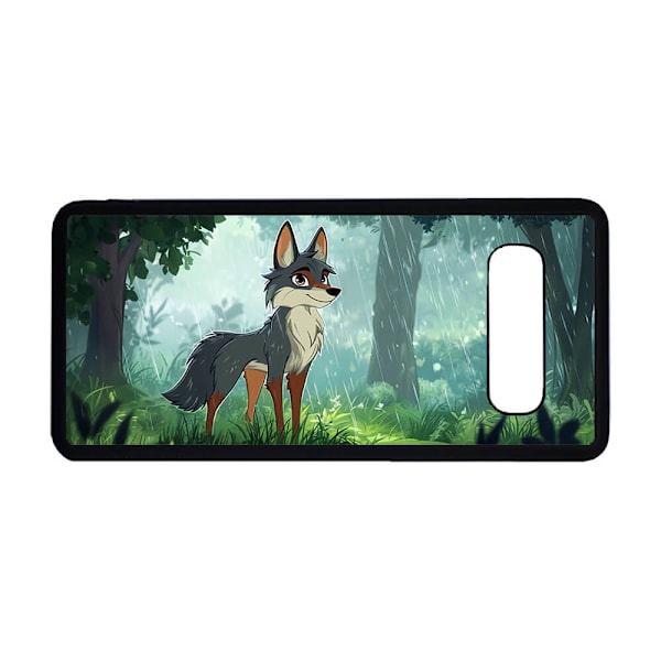 Tecknad Varg Samsung Galaxy S10+ Mobiltelefon Skal
