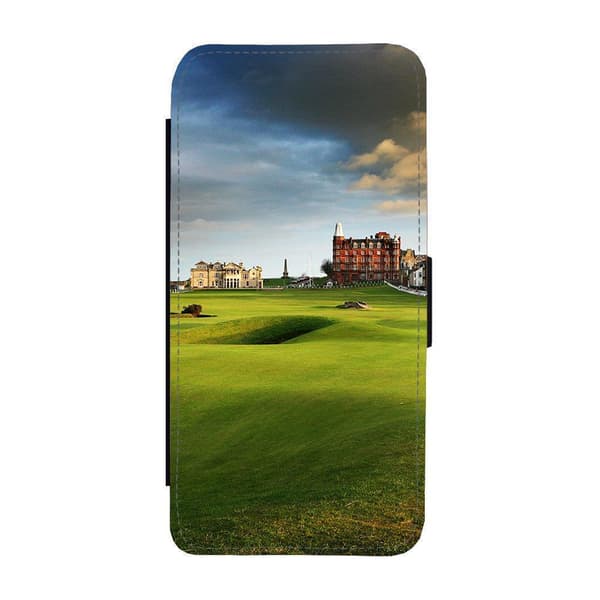 St Andrews Golfbana iPhone 14 Pro Flip Mobilfodral