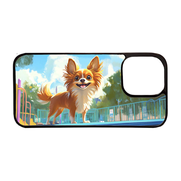 Barn Tecknad Långhårig Chihuahua Hund iPhone 11 Mobiltelefon Skal