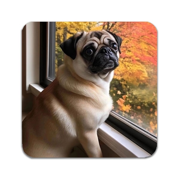 2 ST Hund Mops Underlägg