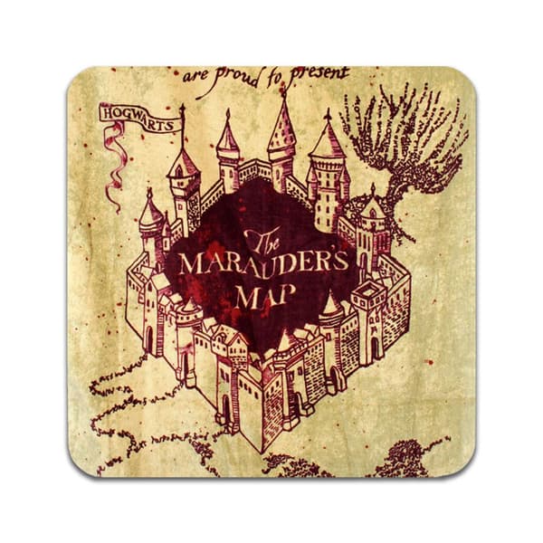 2 ST Harry Potter Marauder's Map Underlägg