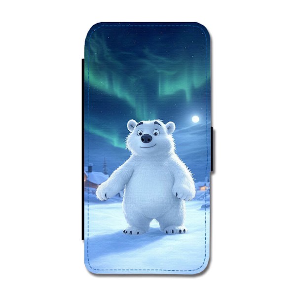 Söt Tecknad Isbjörn Google Pixel 9a Flip Mobilfodral