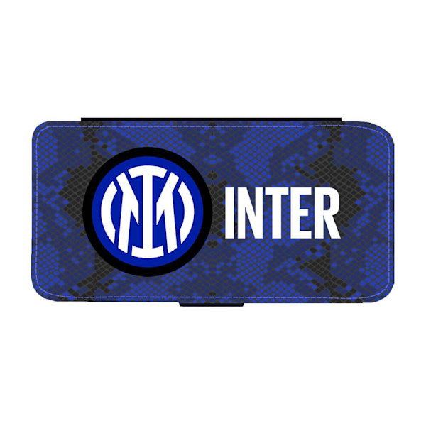 Inter Milan 2021 Logo iPhone 14 Plus Flip Mobilfodral