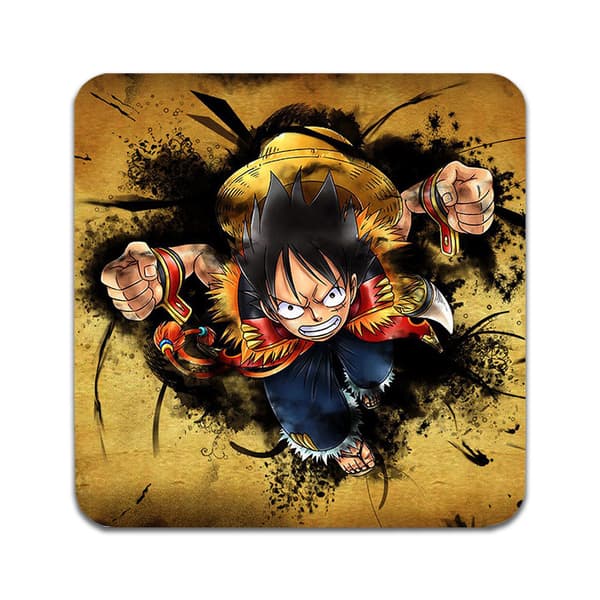 2 ST One Piece Luffy Underlägg