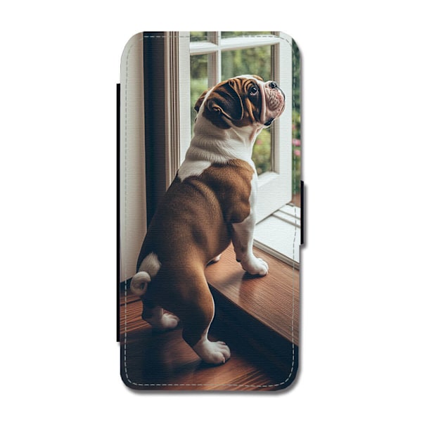 Hund Engelsk Bulldogg Samsung Galaxy S10 Plus Flip Mobilfodral