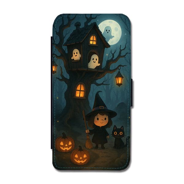 Barn Tecknad Halloween iPhone 11 Flip Mobilfodral