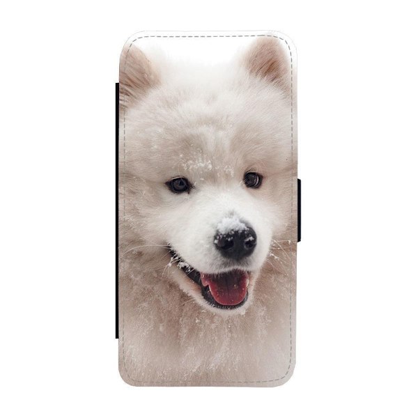 Samojedhund iPhone 15 Plus Flip Mobilfodral