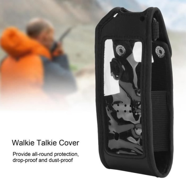 Sonew Walkie Talkie Fodral PU Läder Skyddsfodral för Walkie Talkie, kompatibel med Anytone Two Way Radio