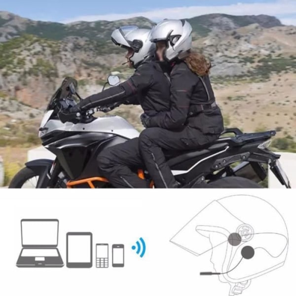 Dioche Headset Bluetooth Headset Anti-interferens USB Headset Snabbladdning Handsfree Headset för motorcykel (BT008)