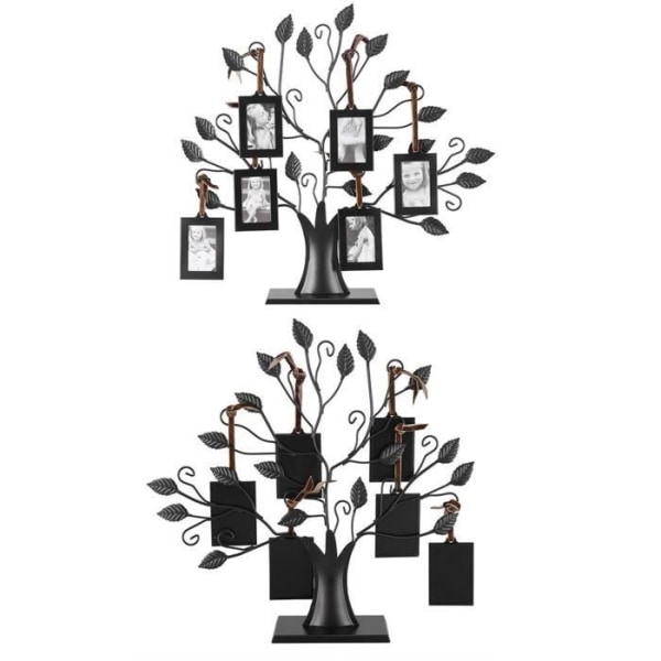 Akozon Family Photo Display Tree Fashionabelt Familjefoto Ram Display Tree med hängande ramar