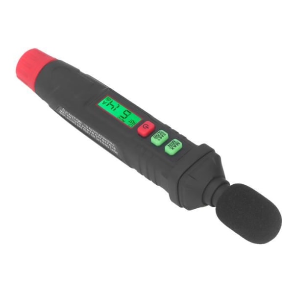 Dilwe Decibel Meter Ljudnivåmätare Decibel Noise Detection Mini Portable 30dB~130dB med bakgrundsbelyst display HT64