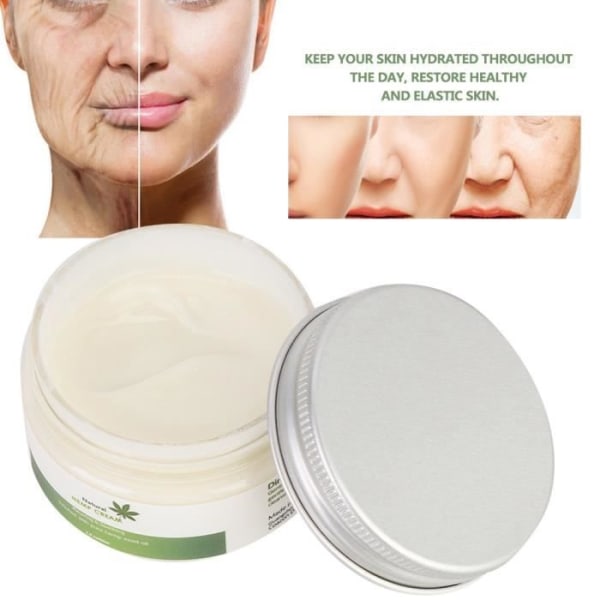 Akozon Hemp Cream Hemp Anti-Aging Moisturizing Rejuvenation Cream 60ml