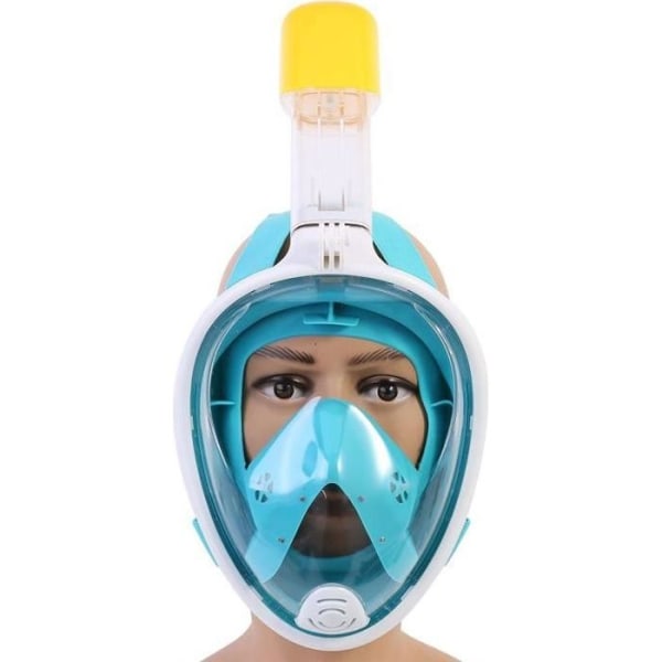 Simglasögon 180° dykmask Snorkelmask för barn med bonusöronproppar (grön S - M för