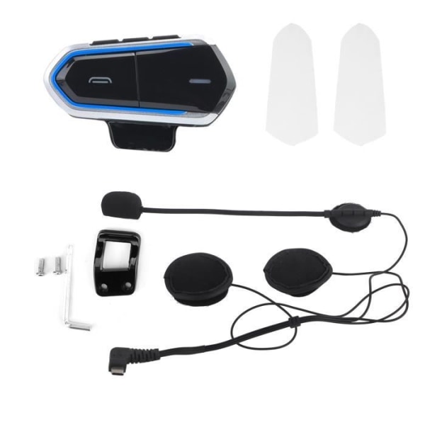 Akozon Bluetooth-hjälm Motorcykelhjälm Trådlösa Bluetooth-hörlurar Hands-Free Call