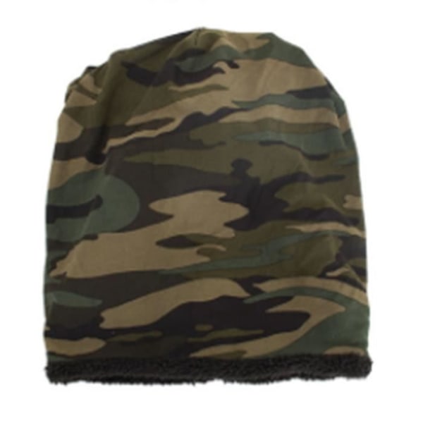 Dioche Camouflage Slouchy Hat för män Mjuk kamouflagehatt för män unisex vintervarma bagagetillbehör grön