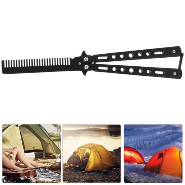 Sonew Training Knife Comb Outdoor Sport Camping Training Praktisk Kniv Butterfly Style Knife Comb