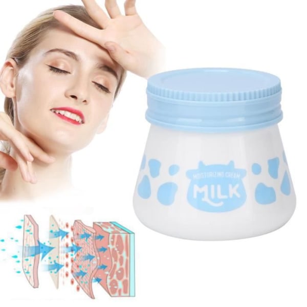 Dilwe Skin Milk Cream LAIKOU Milk Skin Cream Face Moisturizing Moisturizing Lightening Nourishing Cream 55g