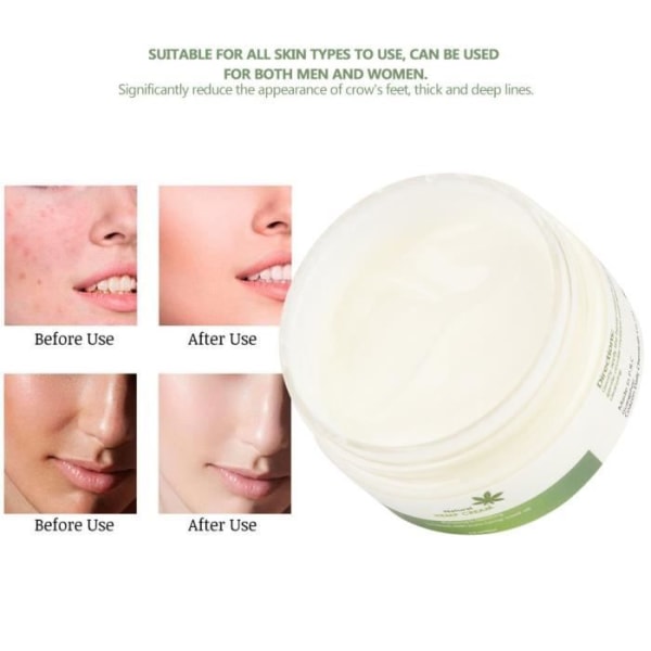 Akozon Hemp Cream Hemp Anti-Aging Moisturizing Rejuvenation Cream 60ml