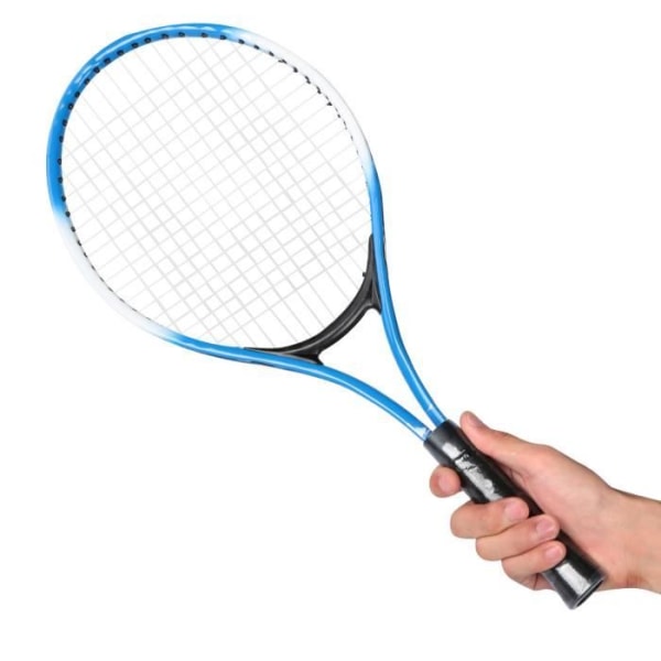 Tennisracket för barn för nybörjare tennisracket i järnlegering med racket och bärväska (blå)