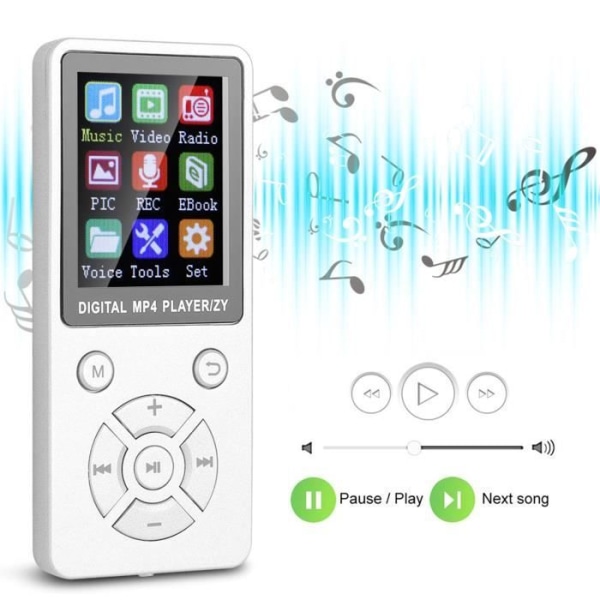 Dioche Bluetooth MP4-spelare T1 Musik MP3 MP4-spelare Bluetooth-stöd 32G minne Åtta diagram taktiska knappar