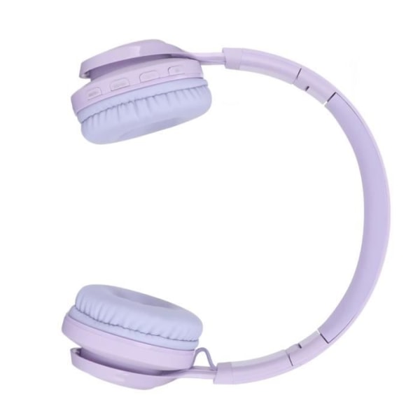 Akozon Kids-hörlurar Bluetooth-hörlurar för barn, hopfällbara och justerbara, färgglada RGB-ljusheadset med