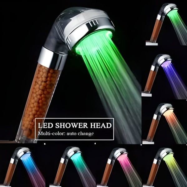 Anion duschhuvud med LED-ljus (3 färger)® YWT