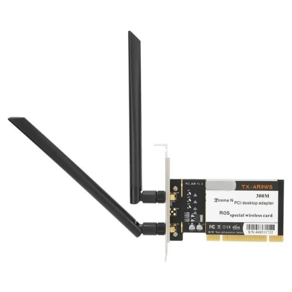 ING Wireless PCI Desktop Adapter PCI Desktop Adapter Trådlöst WiFi nätverkskort 300Mbps 802.11b/g/n + 2 antenner