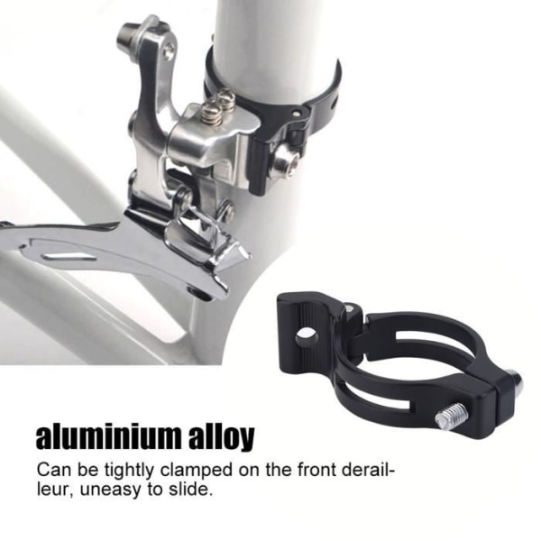 GAROSA MEIJUN framväxelklämma - rostskyddande cykeltillbehör i aluminiumlegering - svart