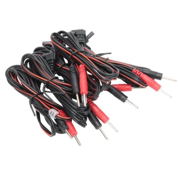 Dioche TENS-kabel 10 st/påse 2,35 mm 1,2 m 2-i-1-stiftstyp Elektrodledningar Kabel för sjukgymnastikmaskin