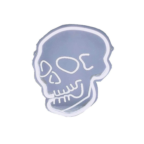 Skeleton Skull Signs Pink Ghost Led-skylt Väggnattlampor Coola skylt D
