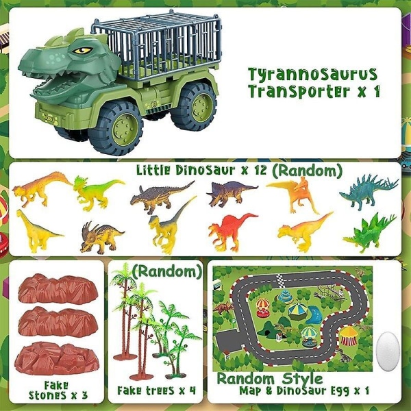Billeksaksdinosaurier transporterar bildinosaurier