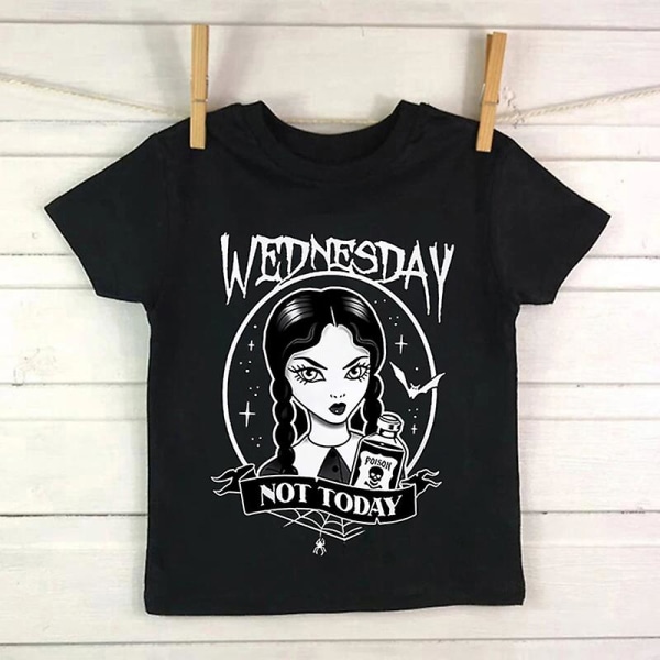Casual Top onsdag Addams barn T-shirt I Hat