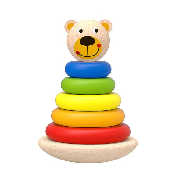 Tooky Toy Stacking Tower TKF004 Bear Colorful Sta