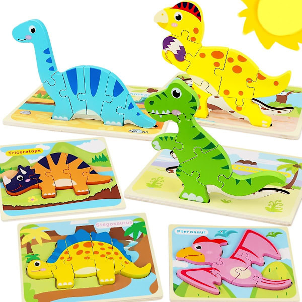 Toddler 6-pack dinosauriepussel för