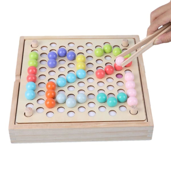 Rainbow Color Beads Elimination Brädspel Trä