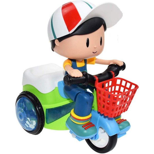 Barn mini stuntbil, elektrisk trehjuling leksak, 36