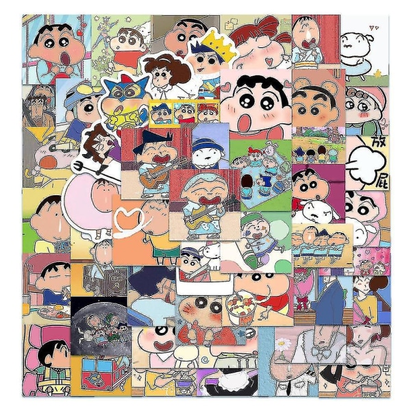 50 st Kawaii Crayon Shin-chan Anime Stickers Aesth