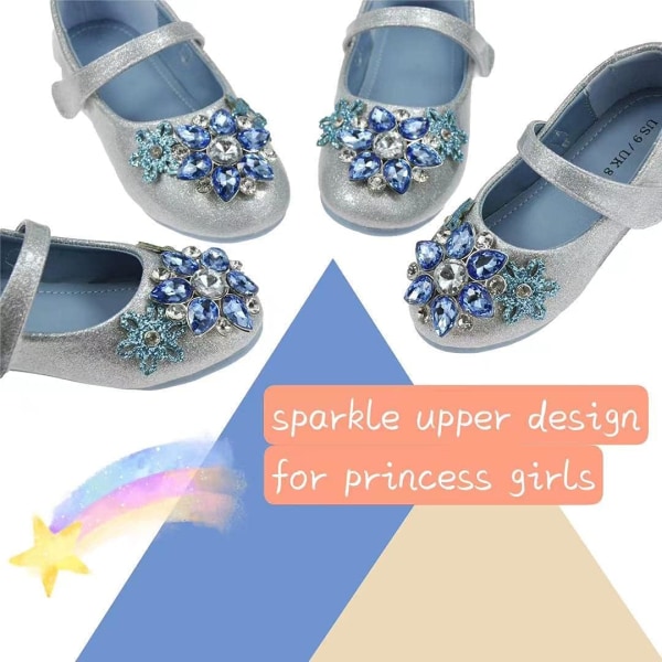 Girl Dress Shoes Sparkle Mary Jane Princess Hook