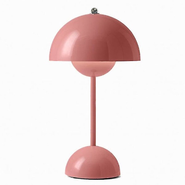 Blomknopp Led Bordslampa Nattljus Svamp Bordslampor Nordic Beds Pink US plug