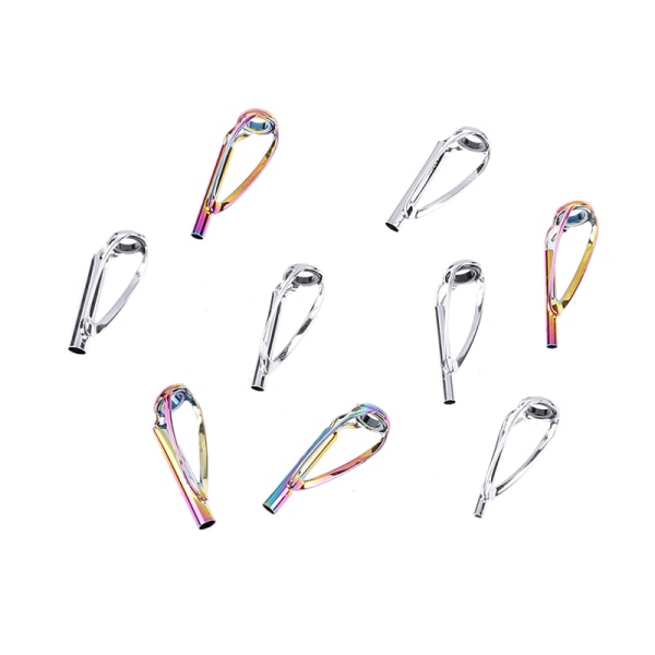 1st Sliver/Rainbow Top Tip Guide Ring fri från trassel för Spinni 11(Raibow LGT6-2.0)