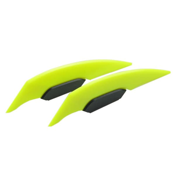 1Par Universal Motorcykel Winglet Aerodynamisk Spoiler Dynamic Light blue