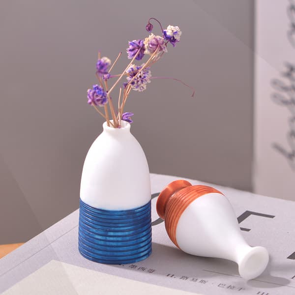Dockskåp Miniatyr blomvas Blomkruka Simuleringsvas Kruka H A