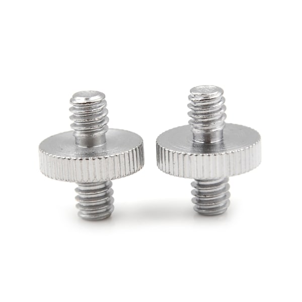 2 STK 1/4" 1/4" hane till 1/4" hangängad skruvadapter dubbel