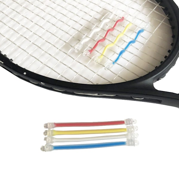 3 st Tennisracket Vibrationsdämpare Absorber Dämpare Access White