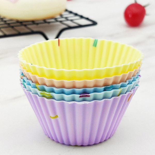 Form Cupcake Återanvändbara molds Muffinsbakning DIY Kit E